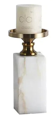 Afralia™ Marble & Metal Candle Holders: Elegant Centerpieces for Wedding, Christmas, Home Decor