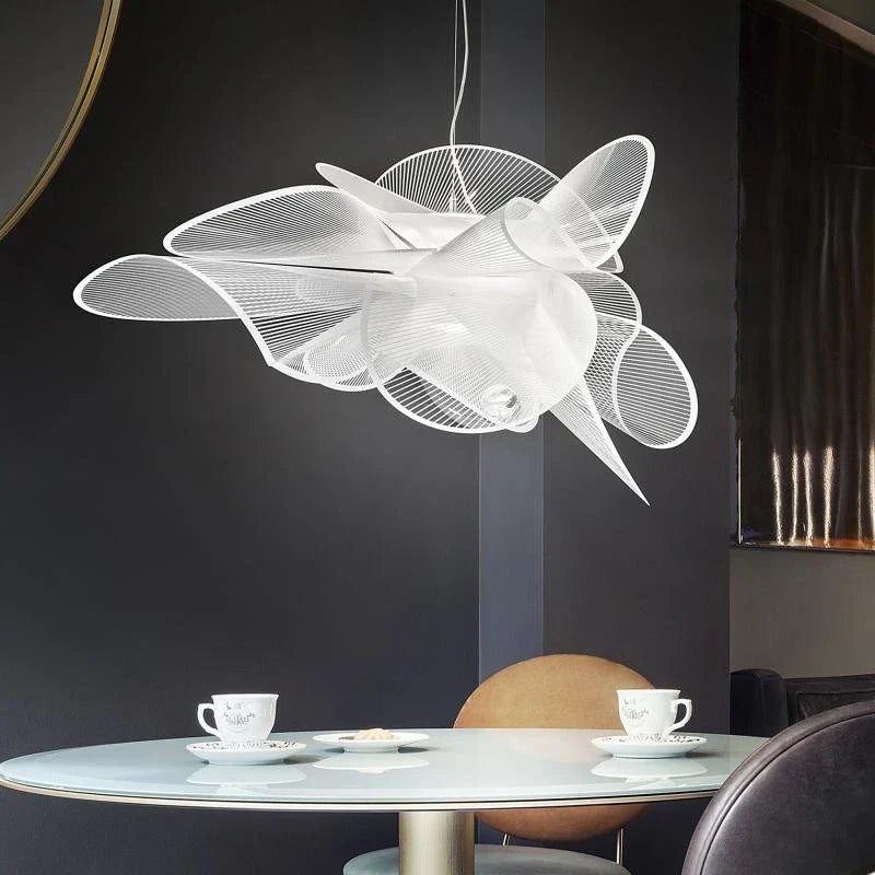 Afralia™ White LED Crystal Chandelier for Dining & Living Room Luxury Ceiling Hanging Lamp