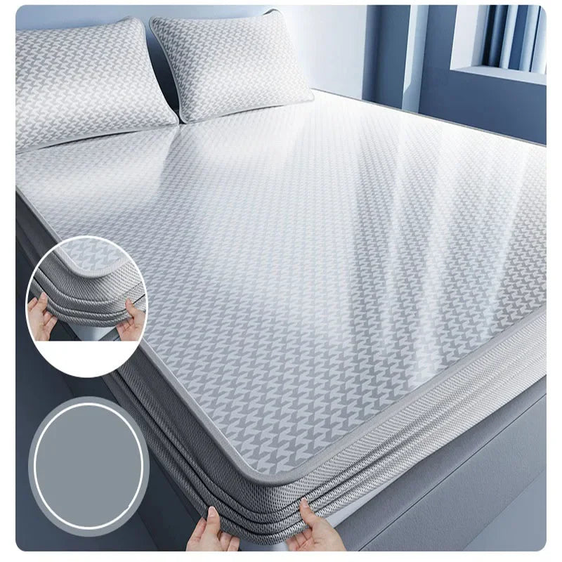 Afralia™ Cooling Jacquard Fitted Sheet: Skin Friendly, Breathable Single Mattress Protector