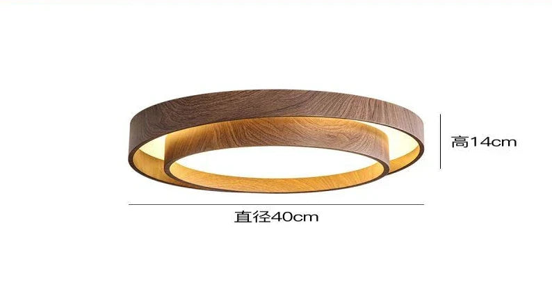 Afralia™ Japanese Walnut Bedroom Ceiling Light - Premium Quality Study Room Light