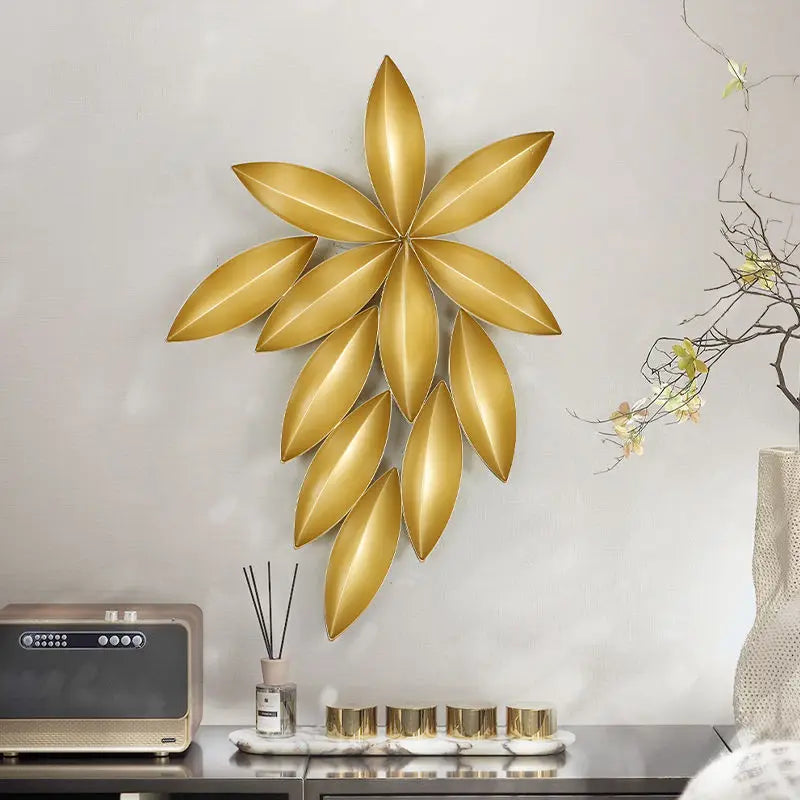 Afralia™ Light Luxury Iron Wall Decoration for Living Room Entrance