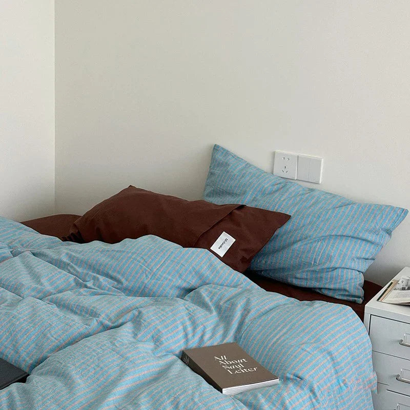 Afralia™ Printed Cotton Bedding Set: Cozy, European Style for Adults & Kids, Twin-King Sizes