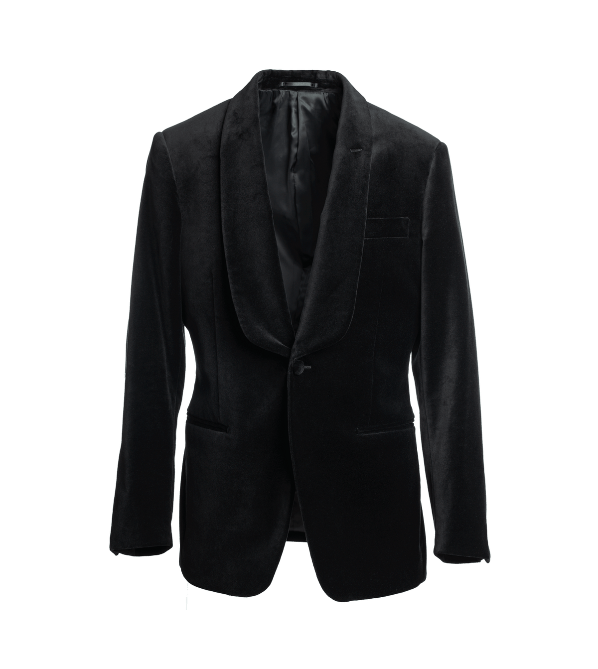 (product) Black Velvet Shawl Collar Dinner Jacket, He Spoke Style - custom suits nyc bespoke tailor midtown, noho