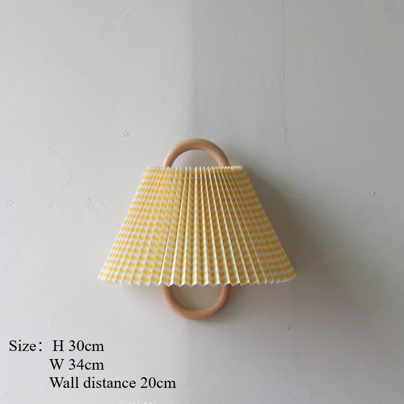 Afralia™ Beech Wood Wall Lamp: Retro Wabi-Sabi Style for Bedroom, Living Room, and Porch