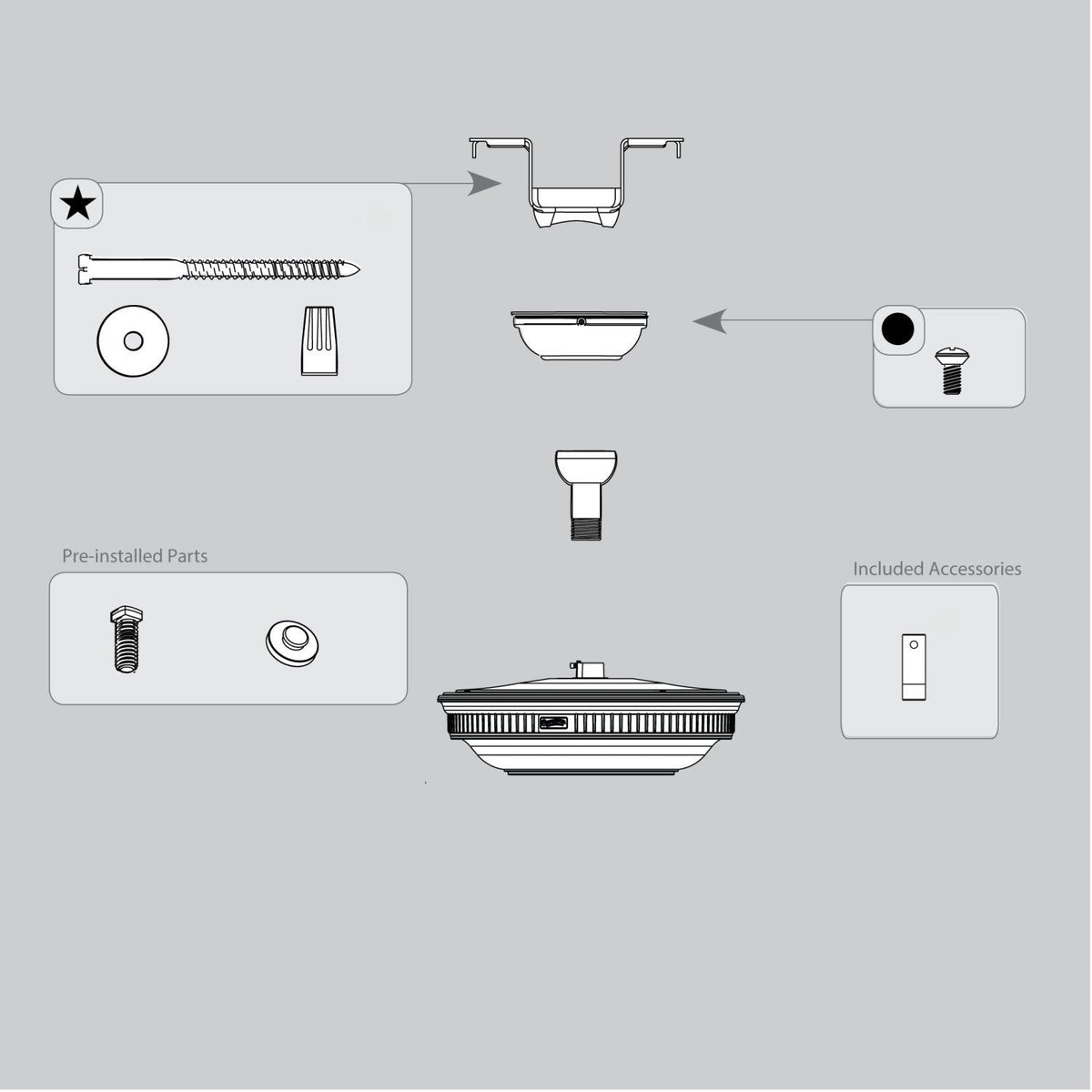 Hanging System-Quartz Grey - K006502W1A