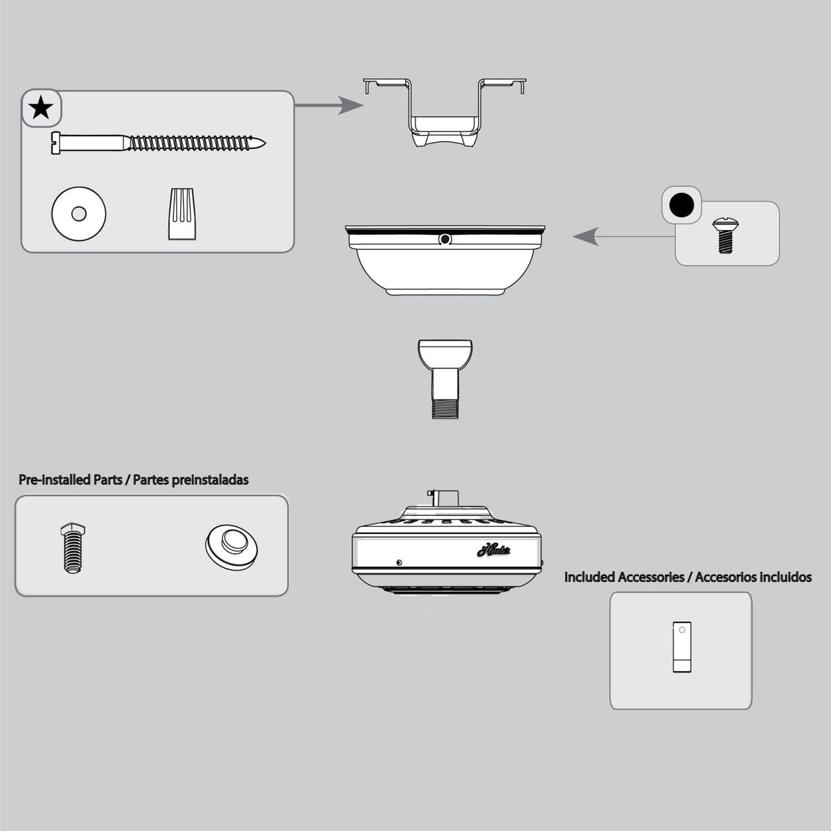 Hanging System-Trilobe-Brushed Cocoa - K006501546