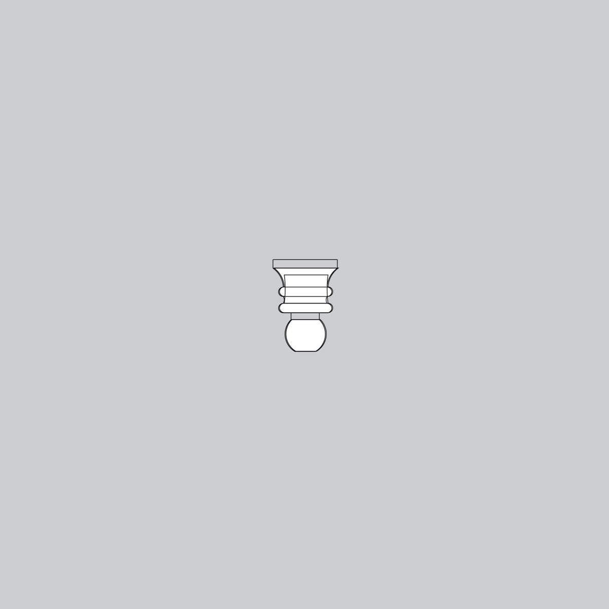 Finial Cap-Brushed Nickel - K051101214