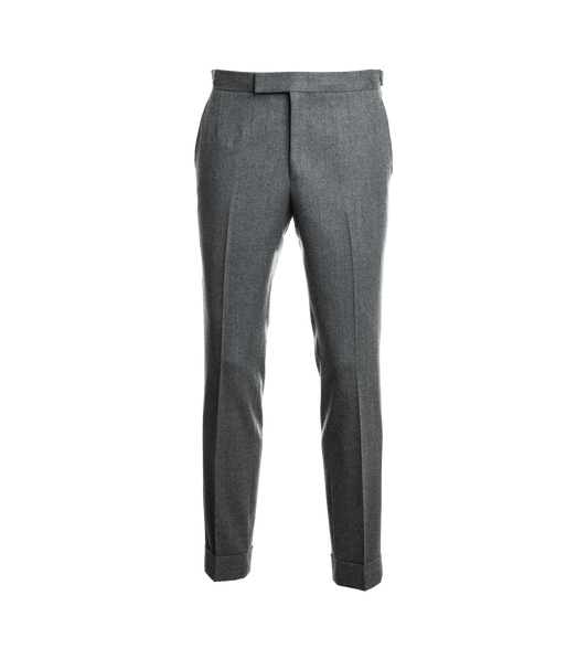 Mid-Gray Flannel Pants - He Spoke Style Shop - custom suits nyc bespoke tailor midtown, noho