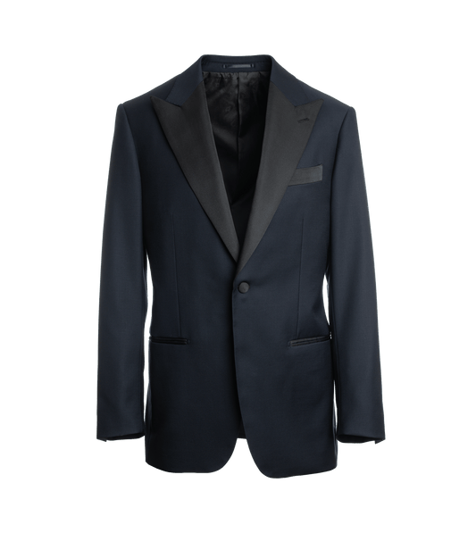 Midnight Navy Blue Tuxedo Jacket - He Spoke Style Shop - custom suits nyc bespoke tailor midtown, noho