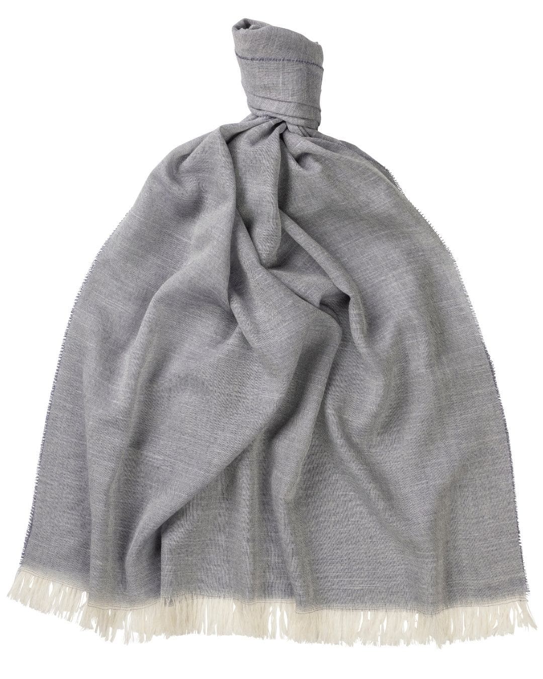 (product) Blue The Whitby Cashmere Lightweight Stole, Knotted - custom suits nyc bespoke tailor midtown, noho
