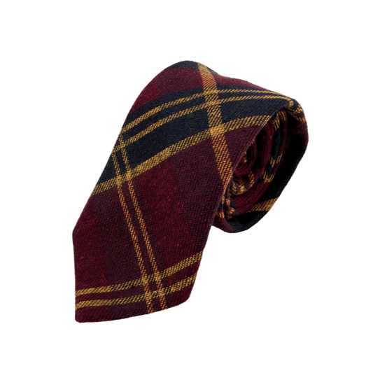 (product) "Ultimate Tartan" Red Plaid Tie - custom suits nyc bespoke tailor midtown, noho
