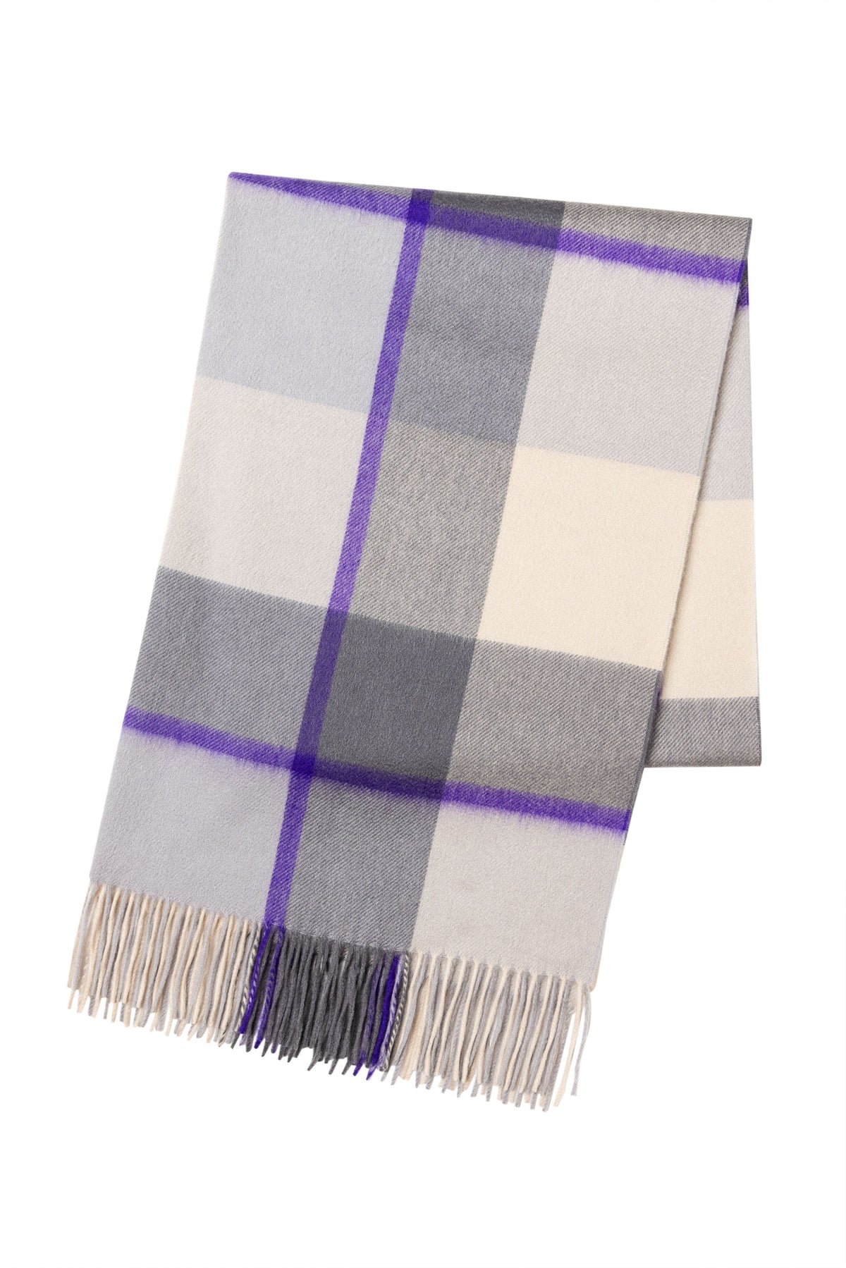 ua-cpgrp52275-w01c01_43508241-a687-4837-acbf-9e6bfecfccc5 - Beige x Grey Classic Plaid Cashmere Stole - custom suits nyc bespoke tailor midtown, noho