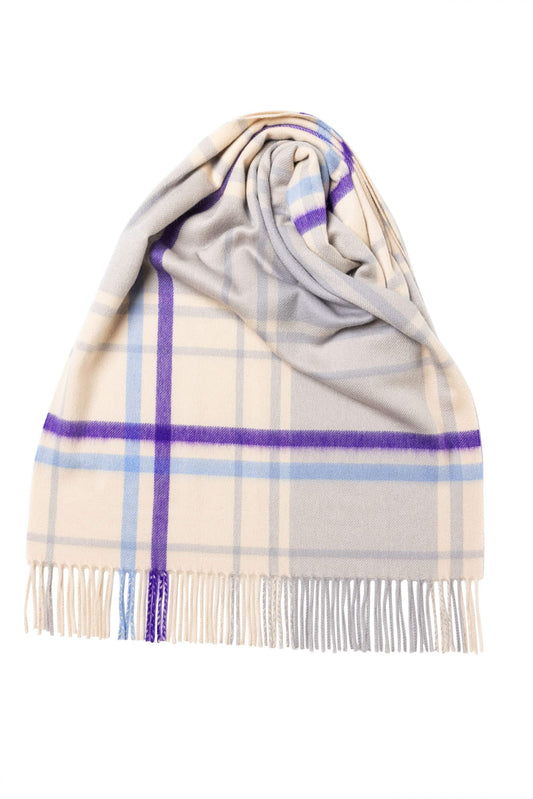 ua-cpgrp52303-s12c01_b5fd3221-a182-40a7-b588-3a767e0f72da - Beige x Grey Block Check Ripple Finish Extra Wide Cashmere Scarf - custom suits nyc bespoke tailor midtown, noho