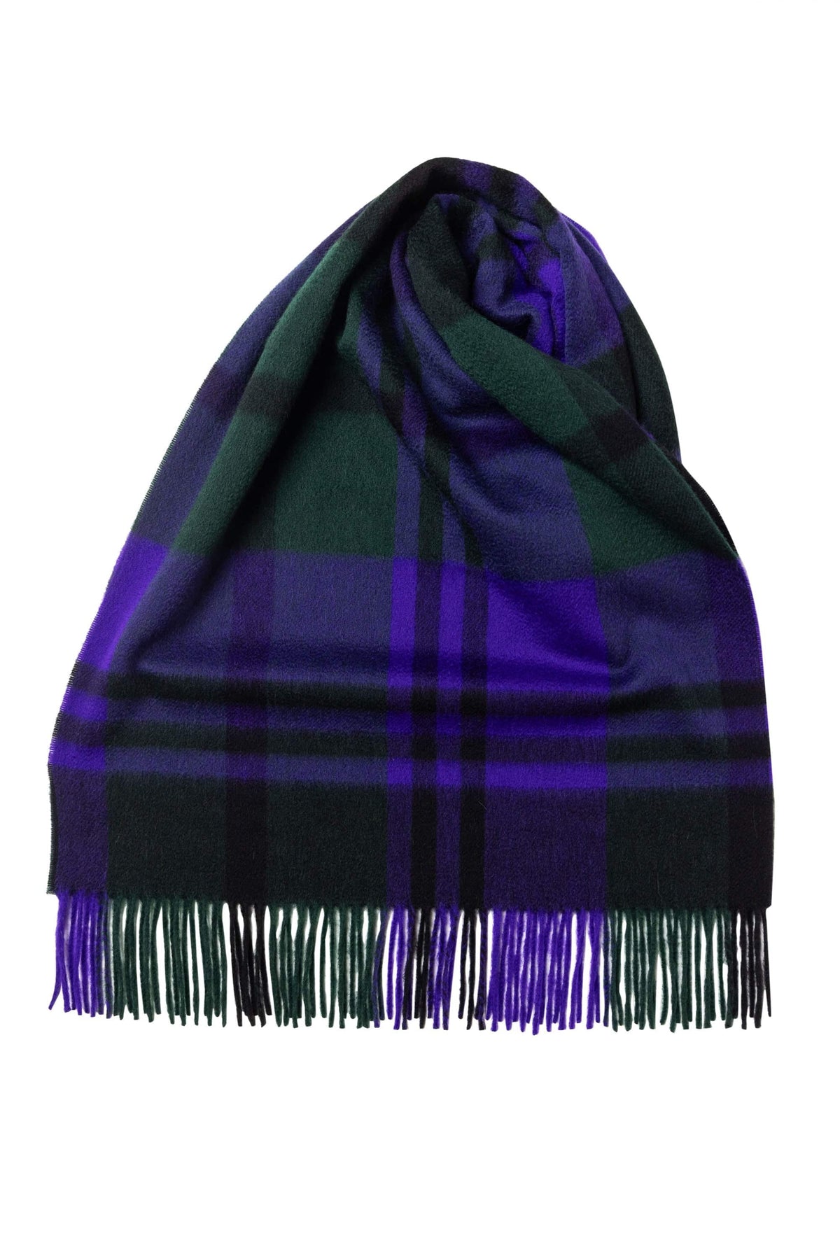 ua-cpgrp52309-s12c01_862ac2e3-382b-4ace-976c-0dbfdc4c826d - Purple x Green Black Watch Classic Check Wide Cashmere Scarf - custom suits nyc bespoke tailor midtown, noho