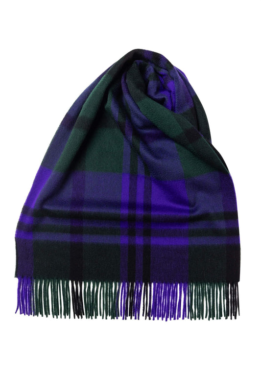 ua-cpgrp52309-s12c01_862ac2e3-382b-4ace-976c-0dbfdc4c826d - Purple x Green Black Watch Classic Check Wide Cashmere Scarf - custom suits nyc bespoke tailor midtown, noho